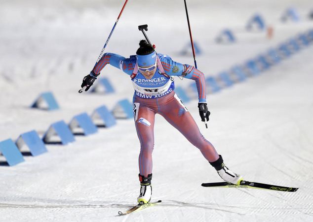 Tatiana Akimova Tatiana Akimova wins biathlon World Cup sprint Daily Mail Online