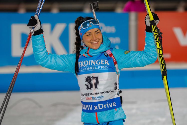 Tatiana Akimova Tatiana Akimova won the sprint in Nove Mesto Wierer seventh