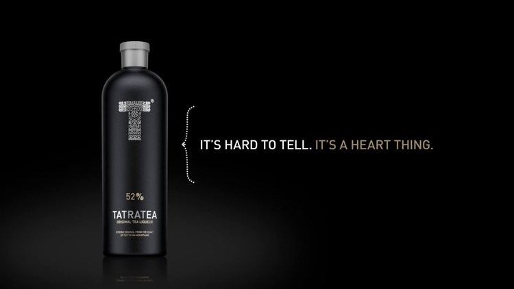 The Tatratea's advertising slogan, "It’s hard to tell. It’s a heart thing."