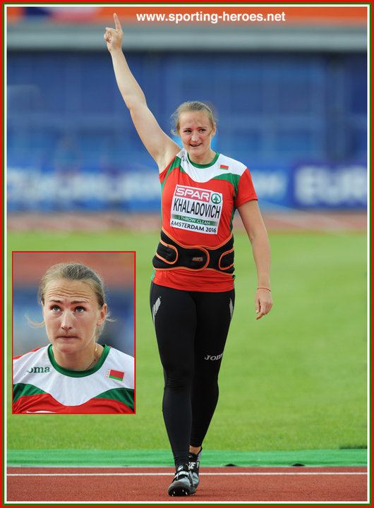 Tatsiana Khaladovich Tatsiana KHALADOVICH 2016 European javelin champion 5th at Rio