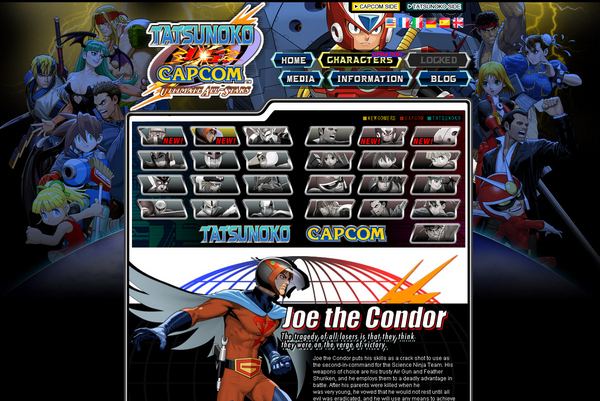 Tatsunoko vs. Capcom: Ultimate All-Stars US Tatsunoko vs Capcom Ultimate AllStars Website Updates The