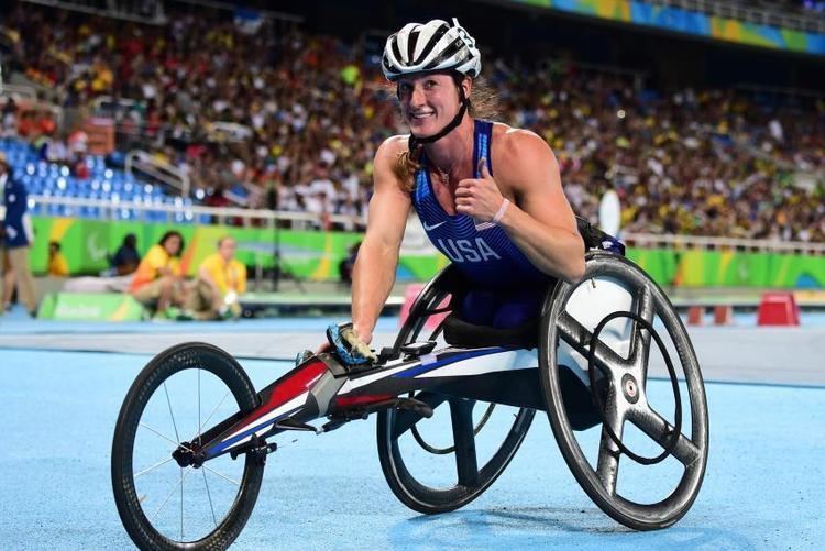 US Paralympian Tatyana McFadden.
