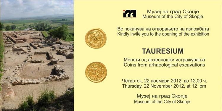 Tauresium HAEMUS and Exhibition Tauresium coins from archaeological