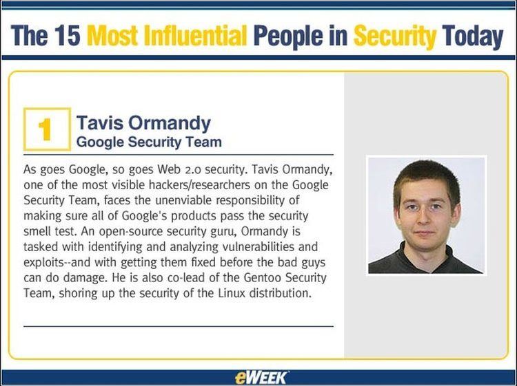 Tavis Ormandy The 15 Most Influential People in Security Today Security News