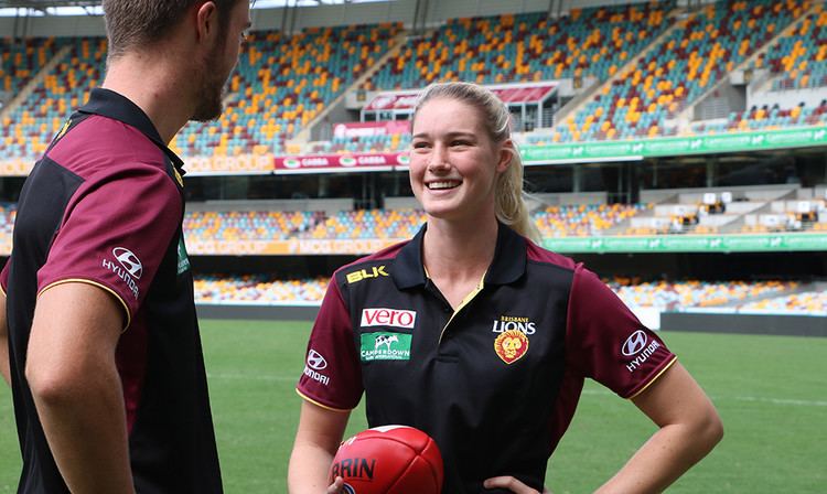 Tayla Harris Tayla Harris signs as our first women39s player lionscomau