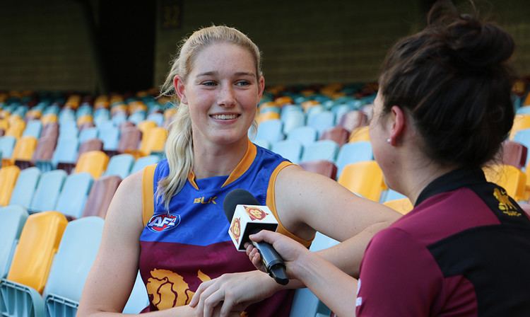 Tayla Harris Tayla Harris excited to be a Lion lionscomau