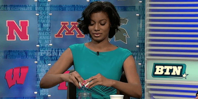 Taylor Rooks Big Ten Network39s Taylor Rooks tried to eat a raw egg on
