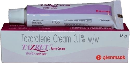 Tazarotene Tazret cream acne treatment