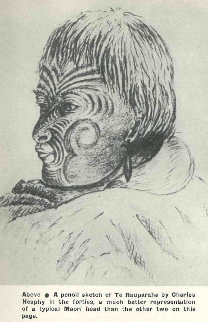 Te Rauparaha A pencil sketch of Te Rauparaha by Charles Heaphy in the