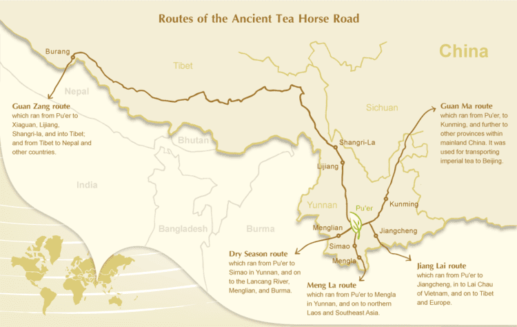 Tea Horse Road THE TEAHORSE TRADE ROUTE