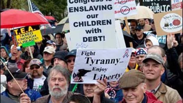 Tea Party protests Tax Day Brings Out quotTea Partyquot Protesters CBS News