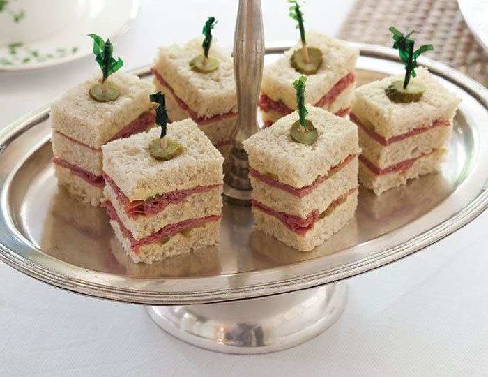 Tea sandwich Corned Beef Tea Sandwiches with Mustard Butter TeaTime Magazine