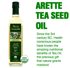 Tea seed oil Arette Food Inc Tea Seed Oil Tea Oil Arette Organic Functional
