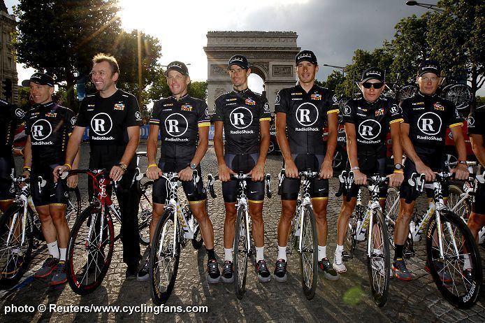 Team RadioShack 2010 Tour de France photos Stage 20 Lance Armstrong and Team