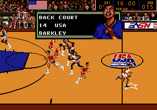 Team USA Basketball (video game) Team USA Basketball GEN Game Sega Genesis Video Game Room