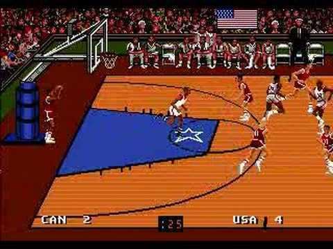 Team USA Basketball (video game) Team USA Basketball Sega Genesis YouTube