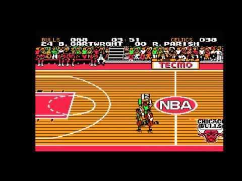Tecmo NBA Basketball Tecmo NBA Basketball NES Chicago v Boston 12251991 Jordan