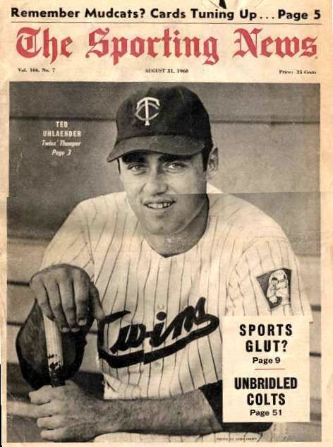 Ted Uhlaender Classic Minnesota Twins Remembering Ted Uhlaender August 1968