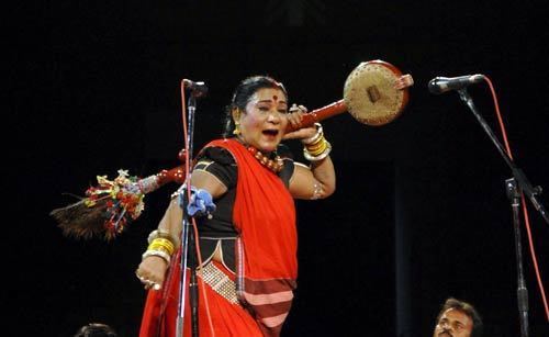 Teejan Bai Teejan Bai performs on occasion of Sawan Teej festival