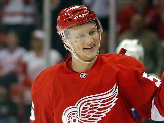 Teemu Pulkkinen After first goal it39s back to minors for Red Wings39 Teemu