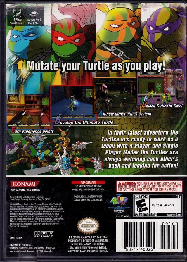Teenage Mutant Ninja Turtles 3: Mutant Nightmare Teenage Mutant Ninja Turtles 3 Mutant Nightmare Box Shot for