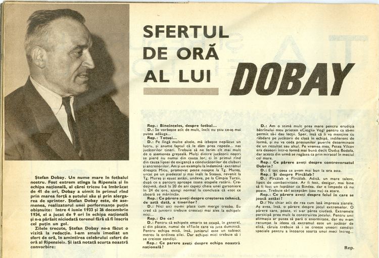 Ștefan Dobay Stefan Dobay Ripensia Sport Magazin