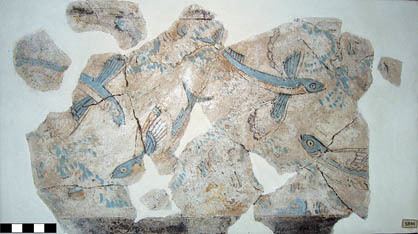 Tel Kabri New Fragments of AegeanStyle Painted Plaster from Tel Kabri Israel