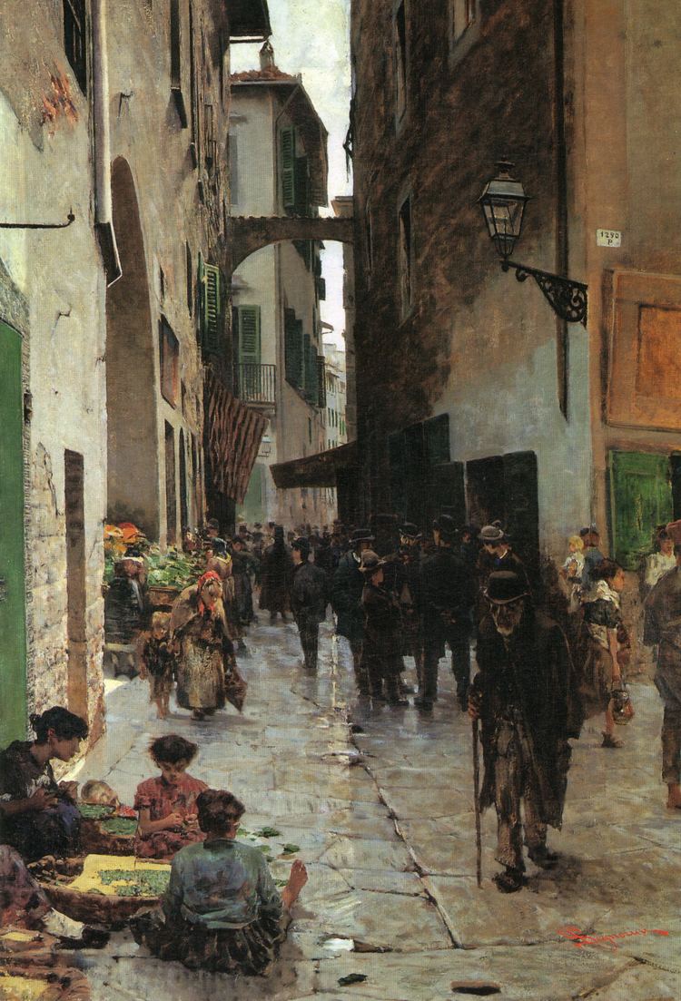 Telemaco Signorini FileTelemaco Signorini Il ghetto di Firenze 1882 95x65