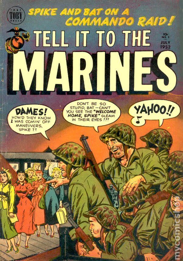 Tell it to the Marines Tell It to the Marines 1952 Toby Press comic books