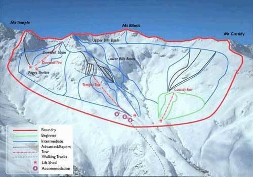 Temple Basin Temple Basin Ski Area Trail Map