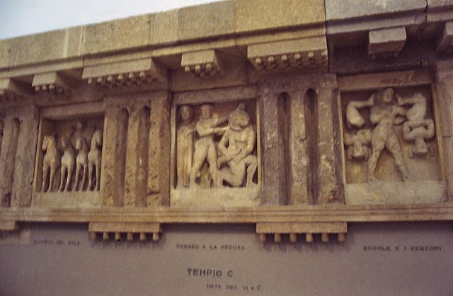 Temple C (Selinus) ipernity Metopes of Temple C at Selinus in the Palermo Archaeology