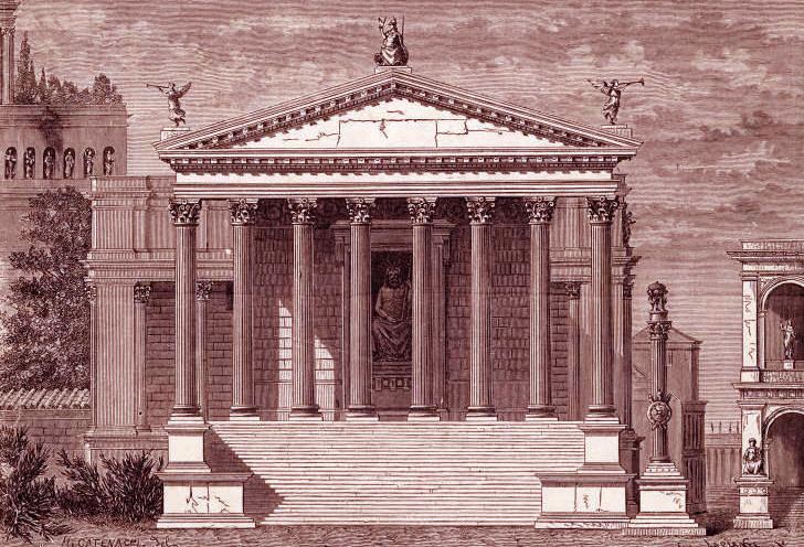 Temple of Jupiter Stator (8th century BC) ANTINOUS THE GAY GOD ROMULUS SHRINE TO JUPITER LOCATED AT BASE OF