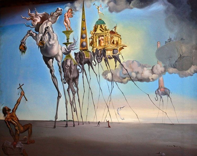 Temptation of Saint Anthony in visual arts The Temptation of Saint Anthony 1946 by Salvador Dali