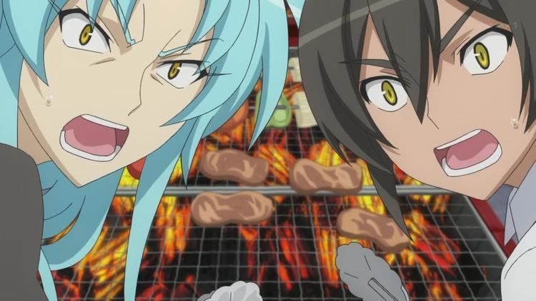 Tenchi the Movie: Tenchi Muyo in Love movie scenes Tenchi Muyo Love Ai Tenchi Muyou Ryoko Hakubi Beni Kinojou Grilling Meat Tongs barbeque