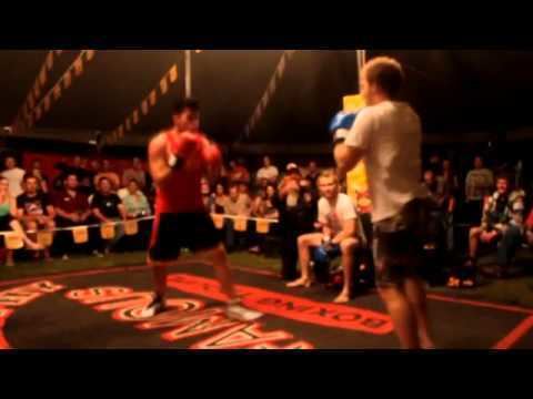 Tent boxing Fred Brophy Boxing tent Bundy 2014 ko YouTube