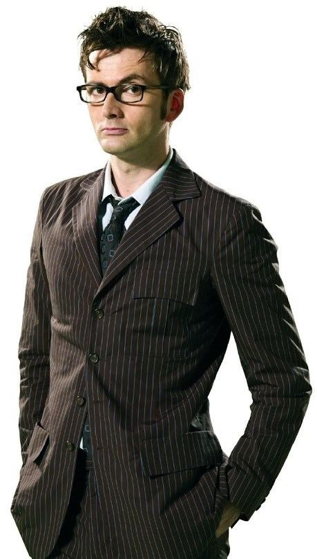Tenth Doctor 10th Doctor Who Costume David Tennant Brown Pinstripe Suit