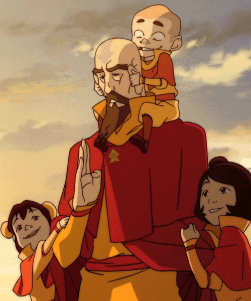 Tenzin (The Legend of Korra) Tenzin must be one spiritual dude to deal with kids like Ikki and