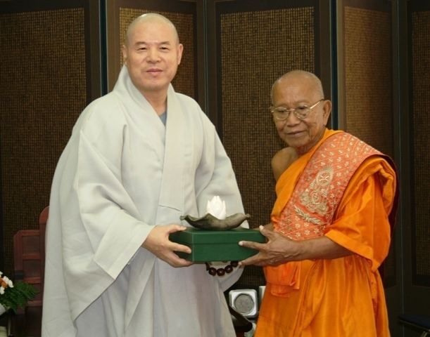 Tep Vong Supreme Patriarch of Cambodian Buddhism Most Ven Tep Vong visits