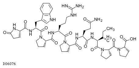 Teprotide KEGG COMPOUND C11712