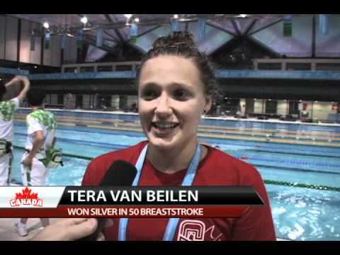 Tera van Beilen Team Canada Swimming Tera van Beilen wins silver 2011 Summer