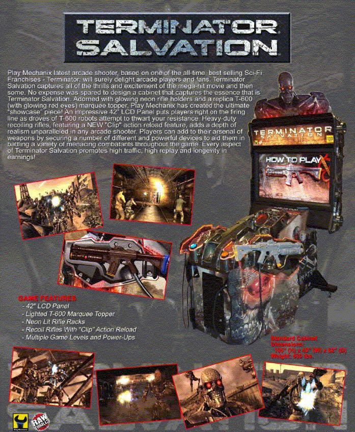 Terminator Salvation (arcade game) Terminator Salvation Arcade Game Factory Direct Prices