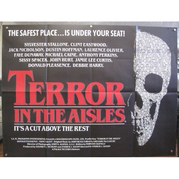 Terror in the Aisles 1984 Original British Quad