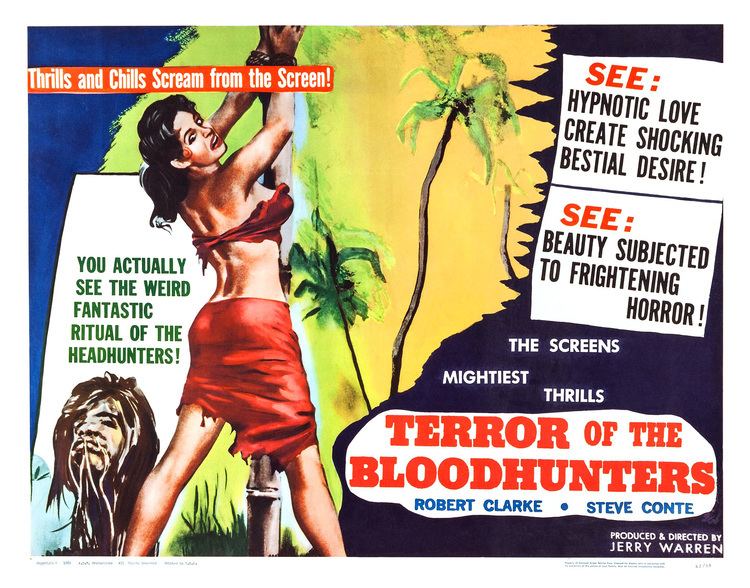 Poster for Terror of the Bloodhunters 1962 USA Wrong Side of