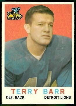 Terry Barr wwwfootballcardgallerycom1959Topps14TerryBa