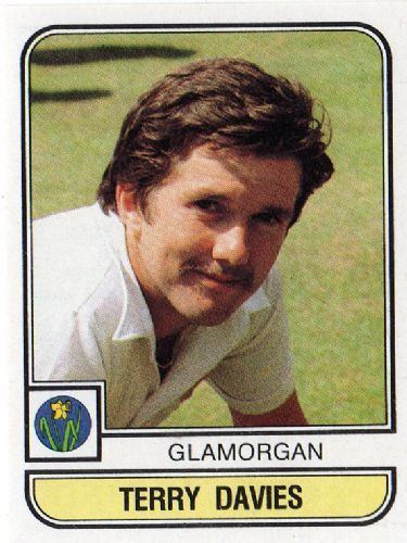 Terry Davies (cricketer) GLAMORGAN Terry Davies 42 PANINI World of Cricket 83 1983 Cricket