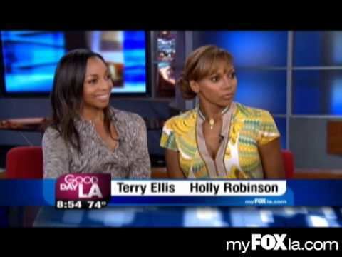 Terry Ellis Holly Robinson Peete and Terry Ellis of En Vogue on GDLA FOX 11 News