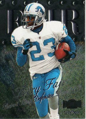 Terry Fair DETROIT LIONS Terry Fair 23 Skybox Metal Universe 1999 NFL Trading