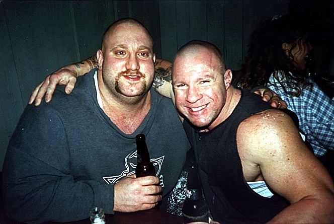 Terry Grimwood terry grimwood powerlifting Jamie Harris the wrestler in 1991