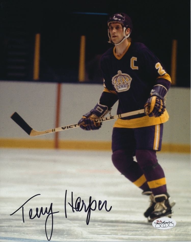 Terry Harper Terry Harper Autgraphed Los Angeles Kings 8x10 Photo JSA