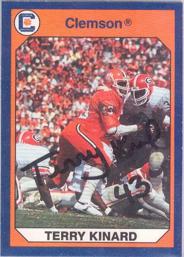 Terry Kinard In Person signings Clemson Trading Card Zone